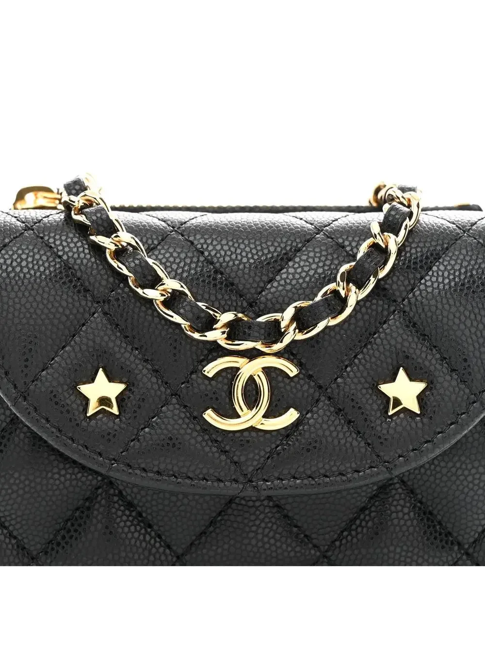Chanel Caviar Quilted Cc Stars Card #322660C17B